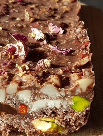 Pistachio and Rose healthy bar